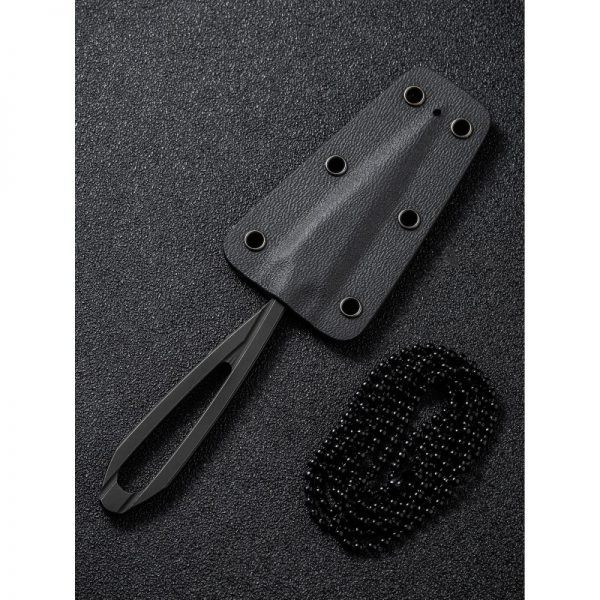 CIVIVI C21001-2 D-Art Fixed Blade Neck Knife With Kydex Sheath, Black 2