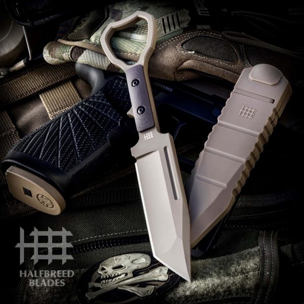 HALFBREED BLADES CCK-02 COMPACT CLEARANCE KNIFE - Dark Earth - 6
