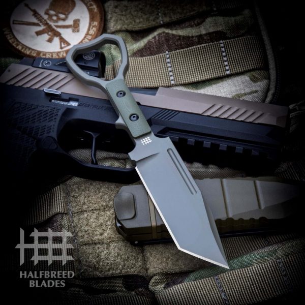HALFBREED BLADES CCK-02 COMPACT CLEARANCE KNIFE - Dark Earth - 4